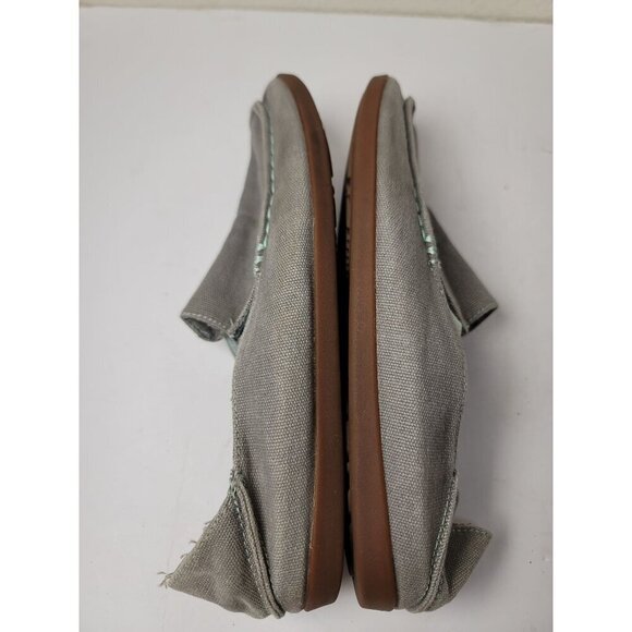 Olukai Women's Slip on Relaxed Fit Gray Canvas Loafers Size 9 - Picture 7 of 9